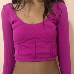 Pink Long Sleeve Women's Top